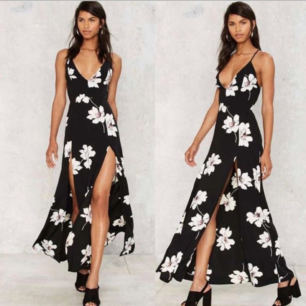NEW spring floral maxi dress